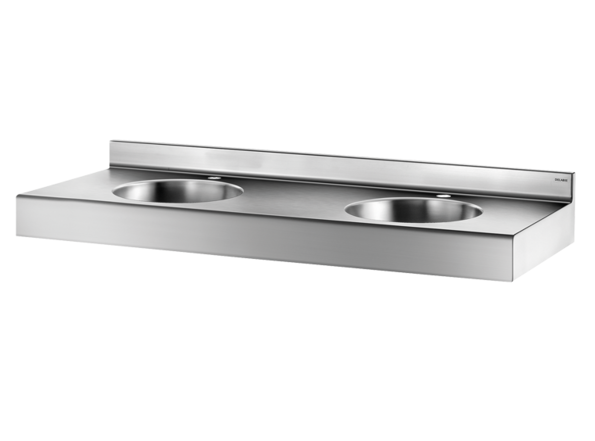A7260B1-300x248 Vegghengt rustfri “Dublo” vask – med armaturhull
