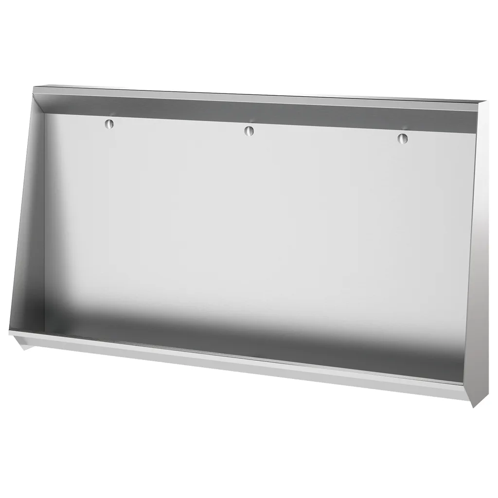 Gulvmontert rustfri urinalrenne – 180 cm